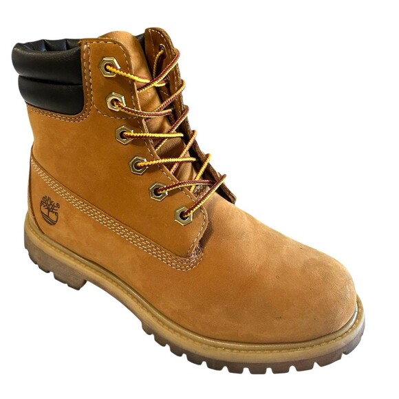 Timberland Premium 6-inch  Women's Size 7M Waterproof Wheat Nubuck Ankle Boots - Picture 1 of 14